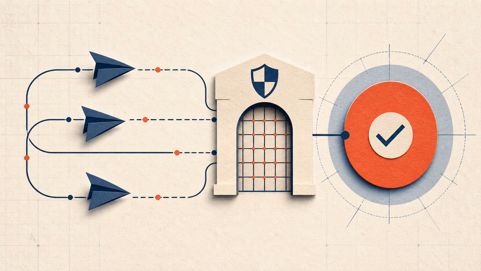 Ilustración editorial sobre APIs idempotentes que sobreviven a reintentos: guía práctica para backend developers