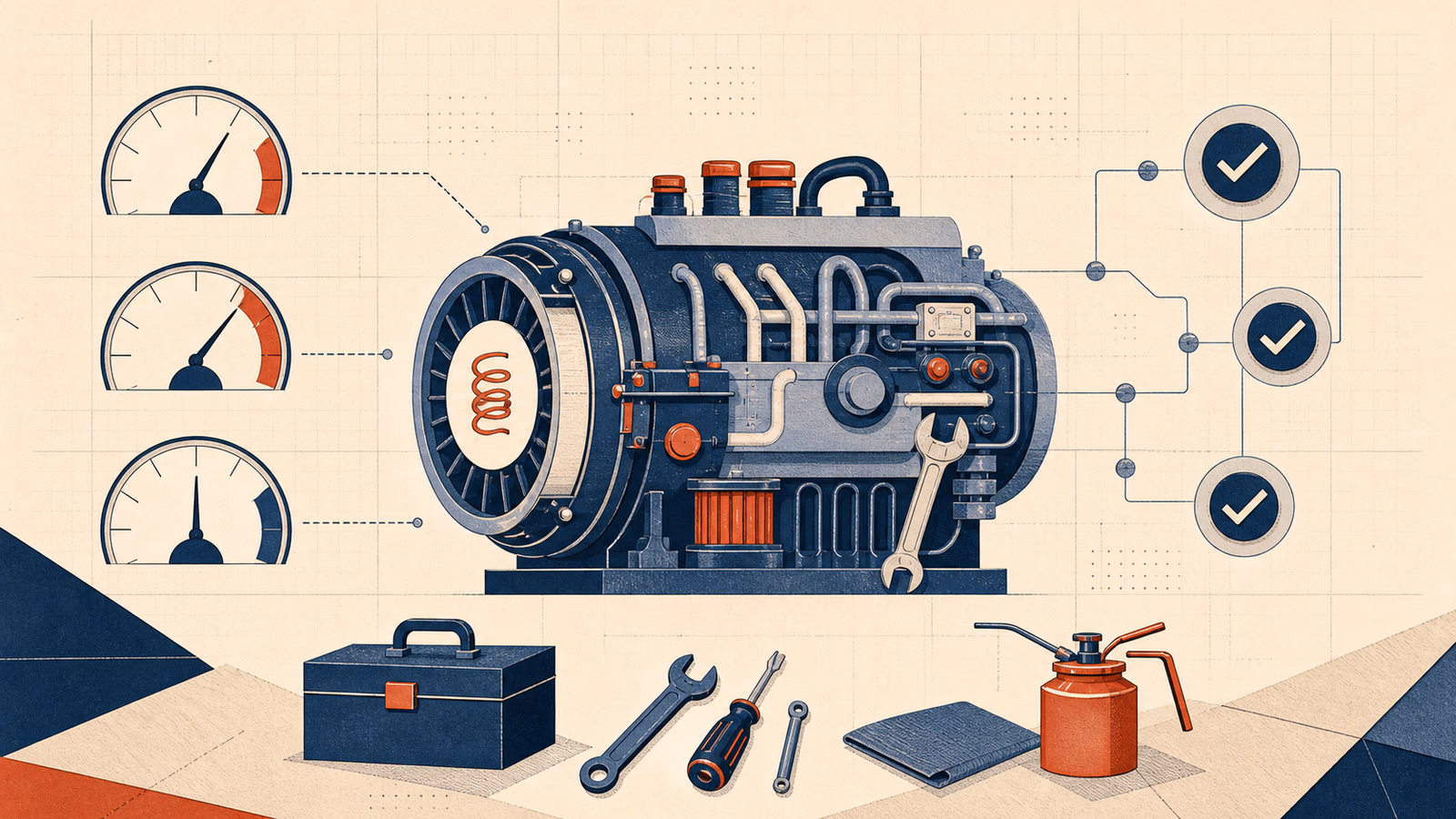 Ilustración editorial sobre Cuándo necesita una empresa mantenimiento Spring Boot